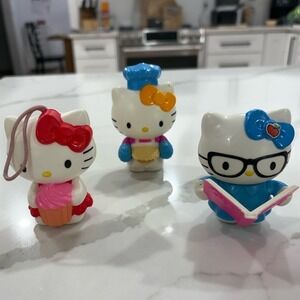 Hello Kitty McDonald's‎ Toys Lot (2013 Sanrio) – Cupcake, Chef, Teacher